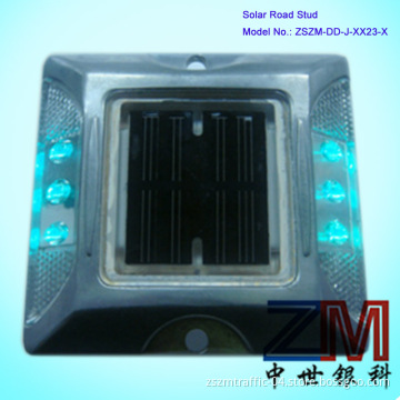 Two-Side Blue Flashing Aluminum Alloy Solar Road Makings / Solar Stud